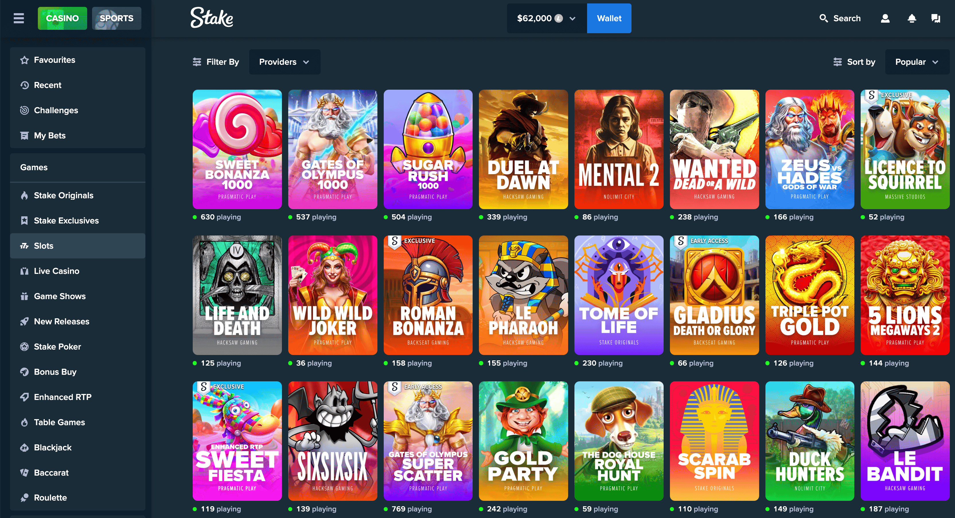 stake.com website screenshot